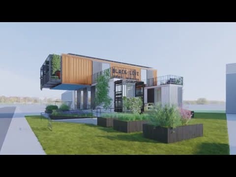 The Black Schoolhouse container drop event in New Orleans