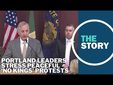 Portland leaders urge peaceful protest ahead of this weekend's 'No Kings' rallies