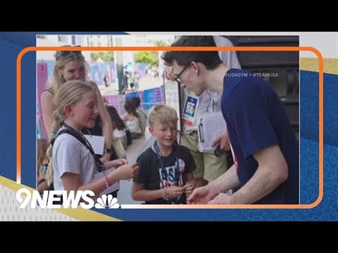 Denver boy meets pommel horse star Stephen Nedoroscik at Olympics