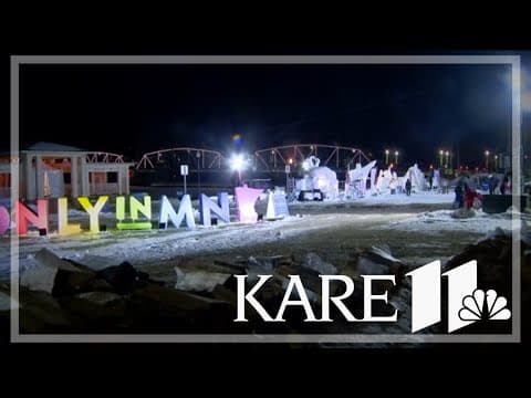 Snowmaking conditions finally right for World Snow Sculpting Championship in Stillwater