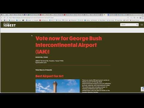 Houston's Bush Airport nominated for USA Today's Readers' Choice Awards