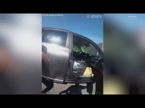 IMPD officer breaks window to get kid out of hot car