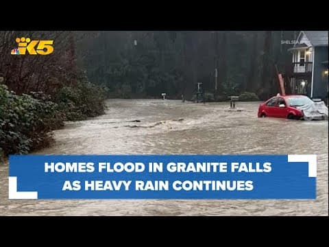 Granite Falls homes flood during heavy rainfall