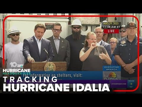 Gov. DeSantis gives update on state's plans ahead of Hurricane Idalia
