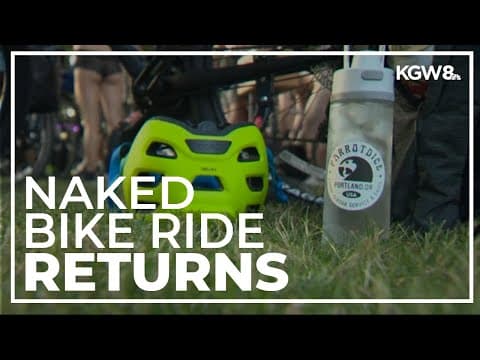 On a hot night, Portlanders bare it all on a bicycle for the World Naked Bike Ride