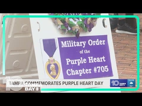 Tampa commemorates Purple Heart Day