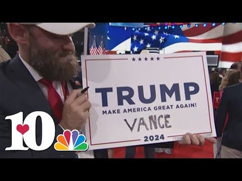 Republicans hail Donald Trump and embrace his running mate JD Vance in convention's opening night