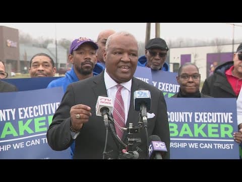 Rushern Baker announces his candidacy in Prince George's County Executive race