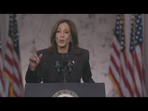 Kamala Harris addresses supporters in concession speech