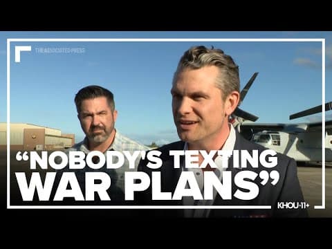 Hegseth repeats group chat denial: 'Nobody's texting war plans'