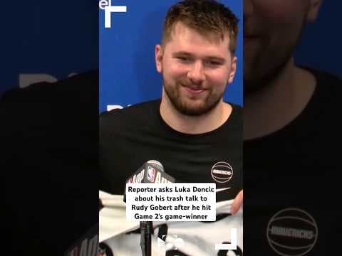 What *did* Luka say to Gobert after his game-winning 3 at the end of Game 2 of the WCF? #dfw #mffl
