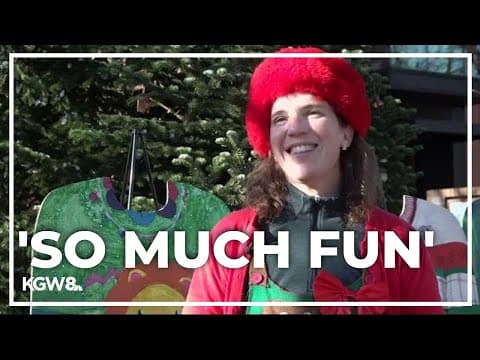 Annual ugly sweater-themed tree lighting kicks off North Portland holiday spirit