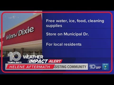 Madeira Beach Winn-Dixie providing free food, water and supplies to those affected by Helene