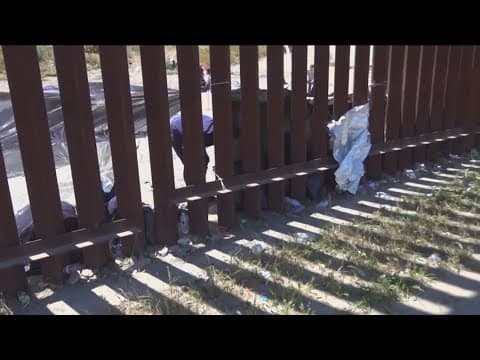 Crowds at the border await the end of Title 42