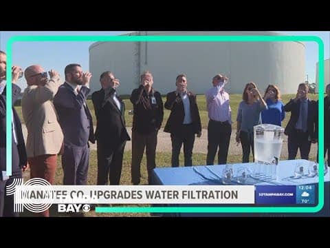 Manatee County leaders showcase new "ultra-filtration" filters