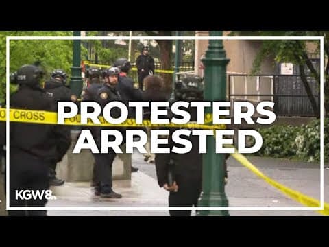 Arrests made at Portland State University protest