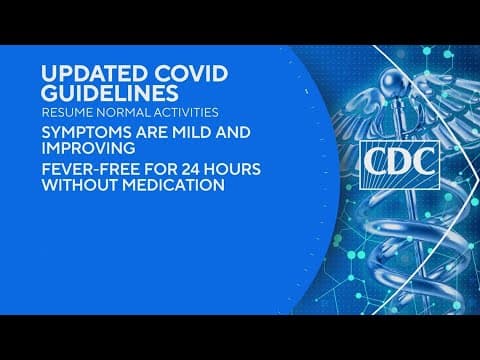 CDC updates COVID isolation guidance