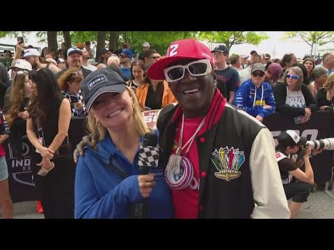 Flavor Flav rooting for Will Power to win the Indy 500