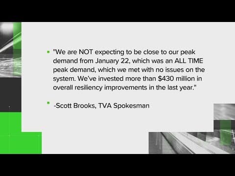 VERIFY: Is TVA expecting rolling blackouts this week?