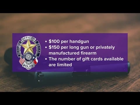 Mesquite Police Department hosting gun buyback program this weekend
