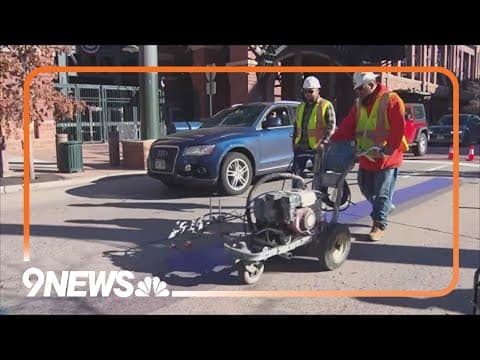 A purple stripe is back in downtown Denver