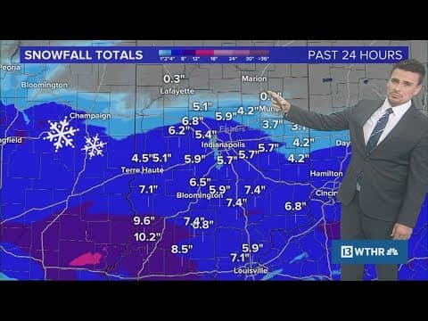 10 p.m. update on winter snow storm in Indiana | Weather Impact Alert