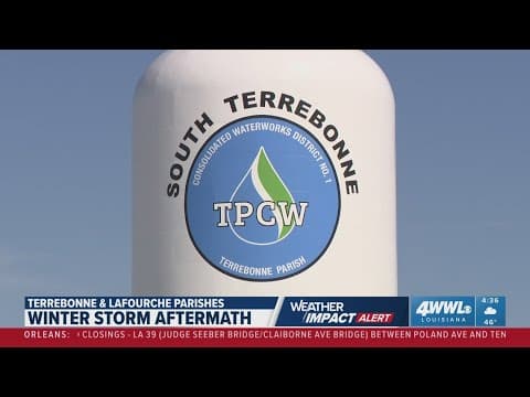 Winter storm causes water lines to swell and burst in Terrebonne and Lafourche Parishes