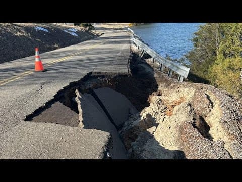 Part of Anderson County Park access road collapses