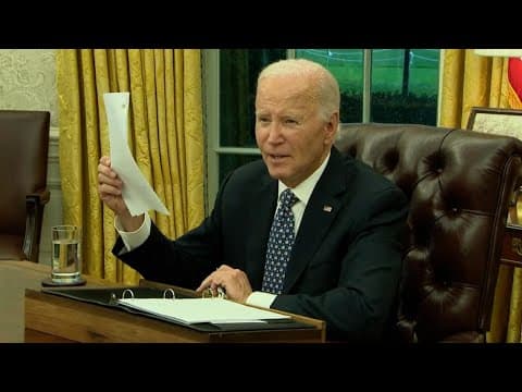 Joe Biden speaks Hurricane Helene recovery, planned visits to the areas affected (Sept. 30, 2024)