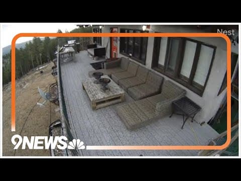 Audio: Homeowner's surveillance camera captures loud lightning