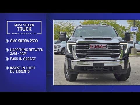 GMC Sierra 2500 thefts are up across the country