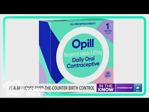 FDA approves over-the-counter birth control