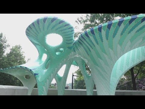 Knoxville completes its priciest piece of public art, bridging divided city sections