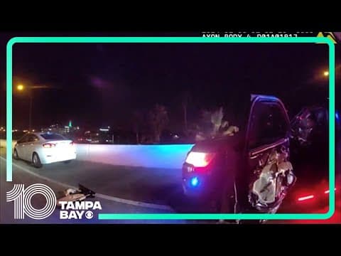 St. Pete Police officer hurt after driver sideswipes patrol car
