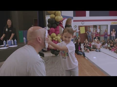Kids in Pearland ISD get to throw pie in superintendent's face