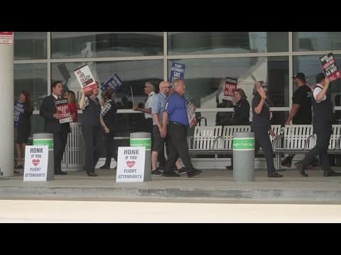 American Airlines flight attendants prepared to go on strike