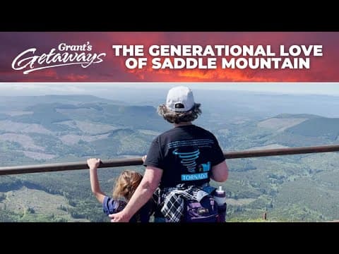 Taking a day hike up Saddle Mountain