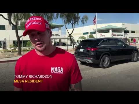 Charlie Kirk supporters leave flowers at Turning Point headquarters