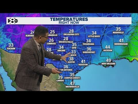 DFW Weather: Cold temperatures to start the day, rain expected this weekend