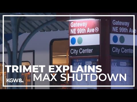 TriMet spokesperson explains decision to temporarily suspend MAX services