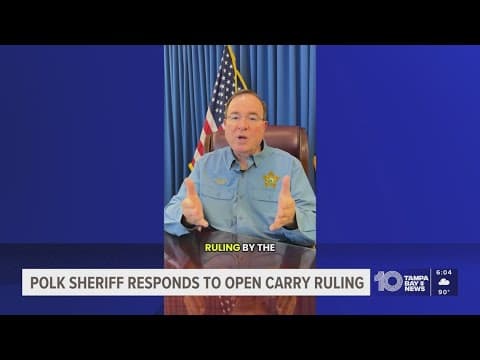 Tampa Bay-area sheriffs say open carry is still prohibited until new ruling takes effect