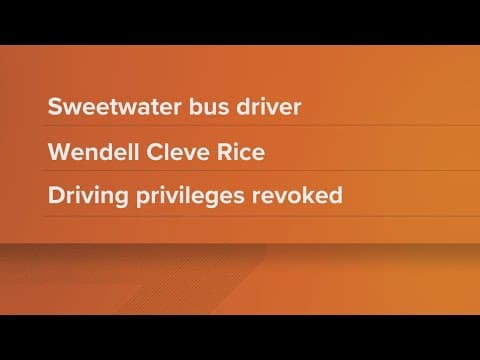 Sweetwater bus driver faces assault charges