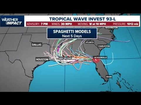 System has 40% chance for tropical development in the Gulf