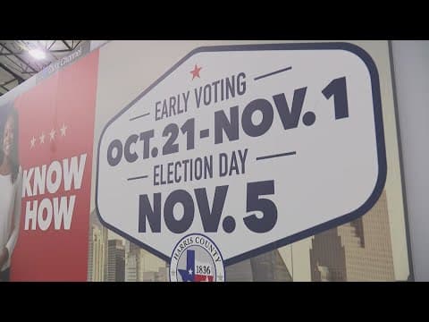 Harris County early in-person voting set to begin Monday