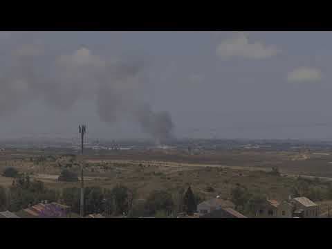 Smoke seen rising over Gaza in various locations
