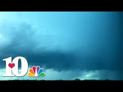 Impressive cloud rotation spotted as severe storms move through East Tennessee