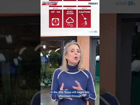 Expect accumulating snow during the evening rush hour. Details: Kare11.com/weather