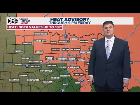 DFW Weather | Thursday the hottest day of the year, 14 day forecast