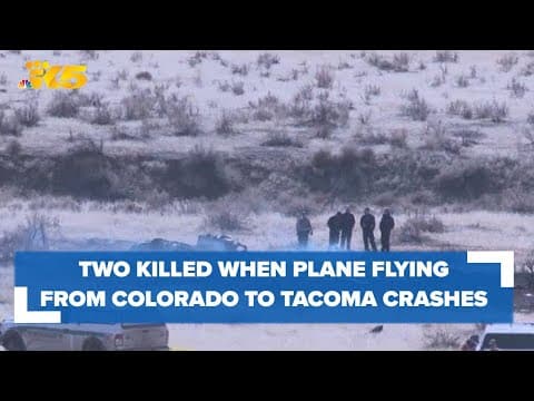Plane flying from Colorado to Tacoma, Wash. crashes in Utah. Two killed.