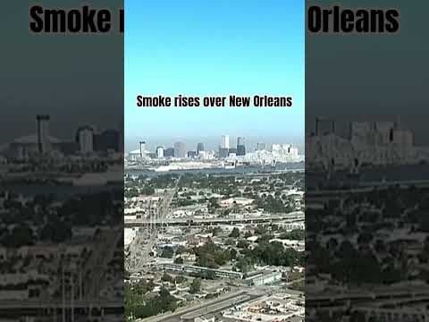 Timelapse video filmed atop WWL-TV of smoke inundating New Orleans from a nearby marsh fire, Nov. 3.
